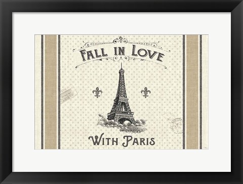 Framed Paris Farmhouse I Print