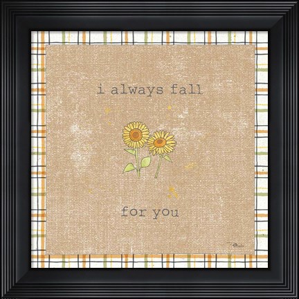 Framed Harvest Cuties II Brown Print