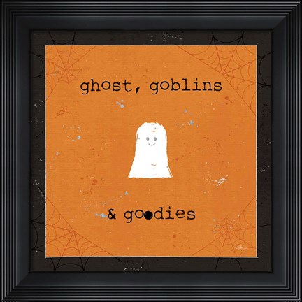 Framed Spooky Cuties III Ghost Print