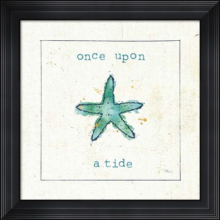 Framed Sea Treasures III - Once Upon a Tide Print