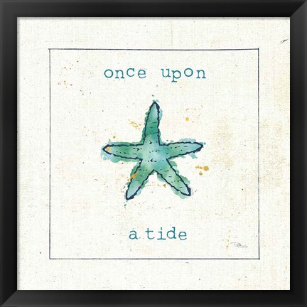 Framed Sea Treasures III - Once Upon a Tide Print