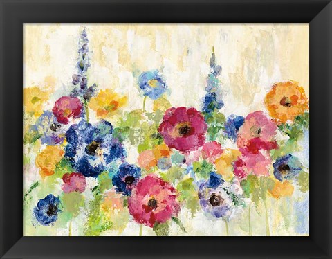 Framed Sunshine Field Flowers Print