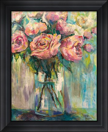 Framed Peony Play Print