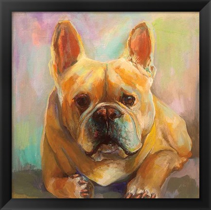 Framed Frenchie Print