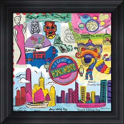 Framed Global Travel XIV Print