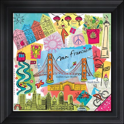 Framed Global Travel XI Print