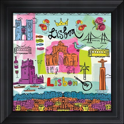 Framed Global Travel VIII Print