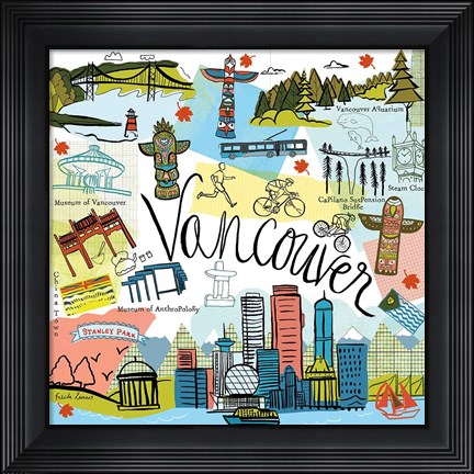 Framed Global Travel V Print