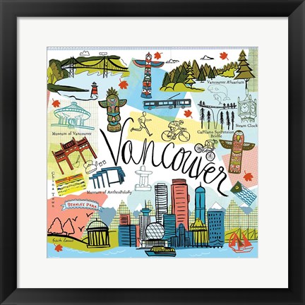 Framed Global Travel V Print