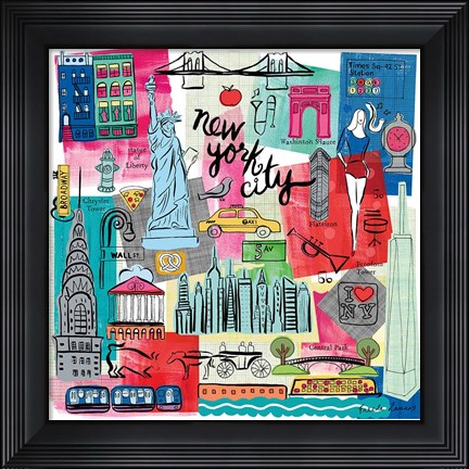 Framed Global Travel I Print