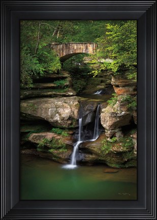 Framed Upper Falls Old Mans Cave Print