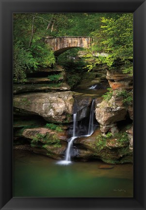 Framed Upper Falls Old Mans Cave Print