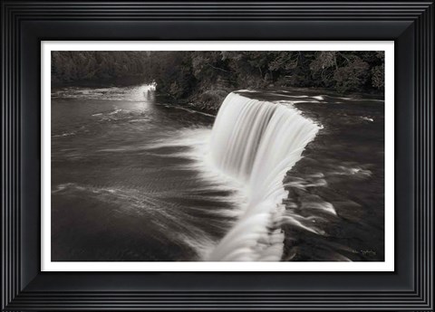 Framed Tahquamenon Falls Michigan I BW Print