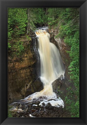 Framed Miners Falls Michigan Print