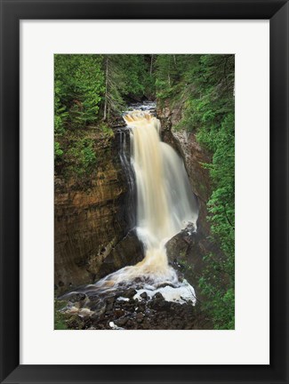 Framed Miners Falls Michigan Print