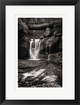 Framed Elakala Falls West I BW Print