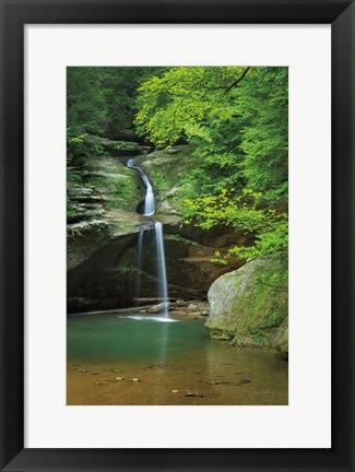 Framed Lower Falls Old Mans Cave Print