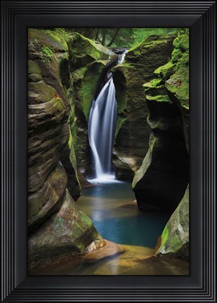Framed Corkscrew Falls Ohio Print
