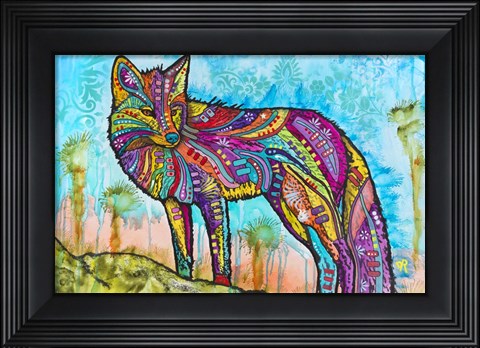 Framed Electric Fox Print