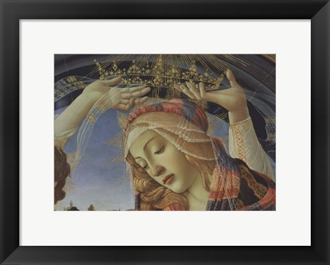 Framed Madonna of the Magnificat (detail) Print