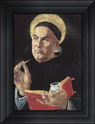 Framed St. Thomas Aquinas Print