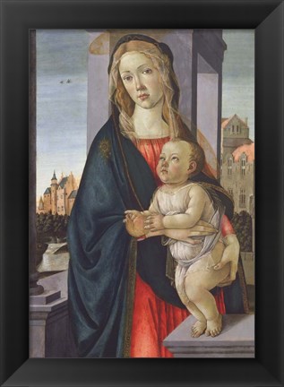 Framed Virgin and Child Print