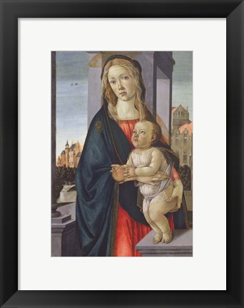 Framed Virgin and Child Print