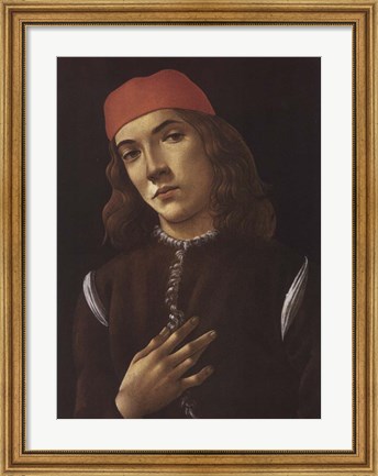 Framed Portrait of Youth Print