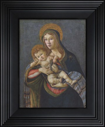 Framed Madonna and Child with the Crown of Thorns and Three Nails Print