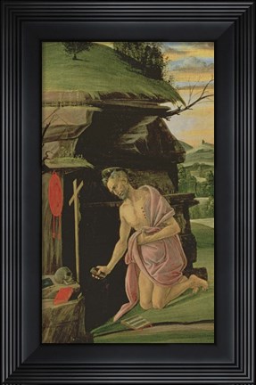Framed St. Jerome, 1490s Print