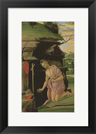 Framed St. Jerome, 1490s Print