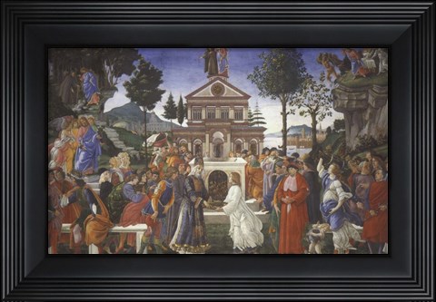 Framed Temptation of Christ, 1481-1482 Print