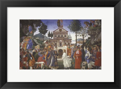 Framed Temptation of Christ, 1481-1482 Print
