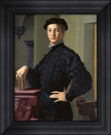 Framed Portrait of a Young Man Print