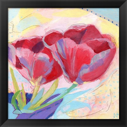 Framed Tulips No. 2 Print