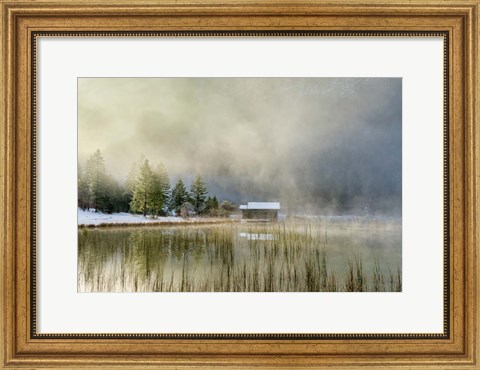 Framed First Touch of Snow Print