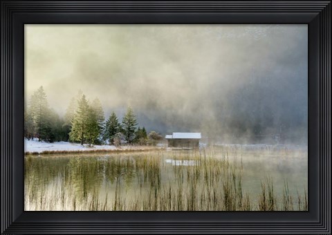 Framed First Touch of Snow Print
