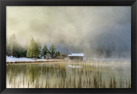 Framed First Touch of Snow Print