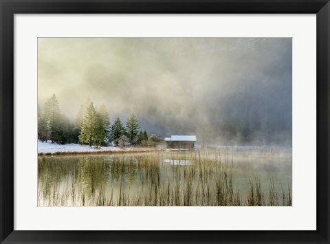 Framed First Touch of Snow Print