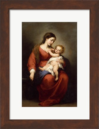 Framed Virgin and Child Print