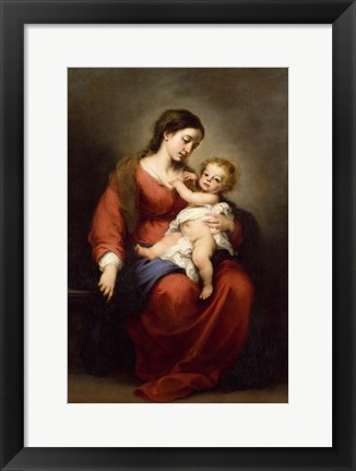 Framed Virgin and Child Print