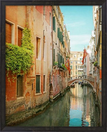 Framed Vintage Inspired Venice Print