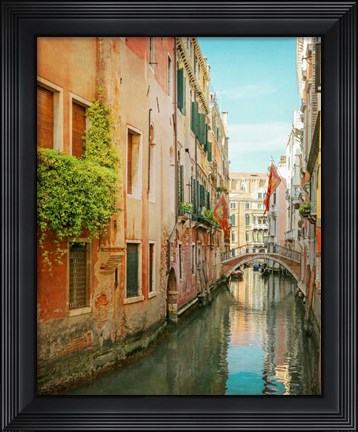 Framed Vintage Inspired Venice Print