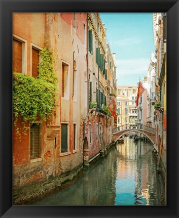 Framed Vintage Inspired Venice Print