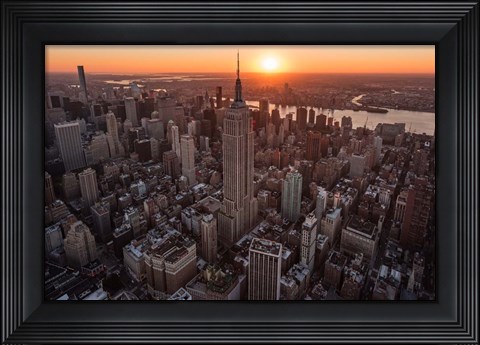 Framed Empire Flight Sun Burst Print