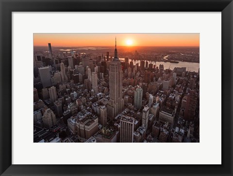 Framed Empire Flight Sun Burst Print