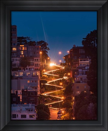 Framed Lombard Street Print