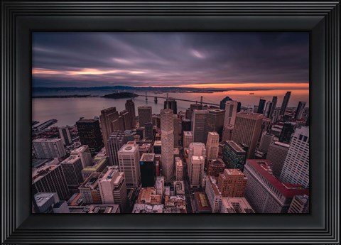 Framed San Francisco Look Down Print
