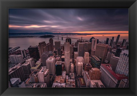 Framed San Francisco Look Down Print