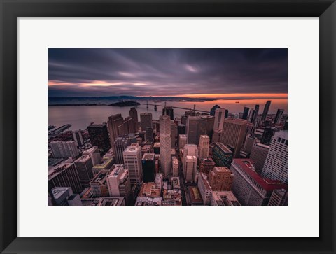 Framed San Francisco Look Down Print